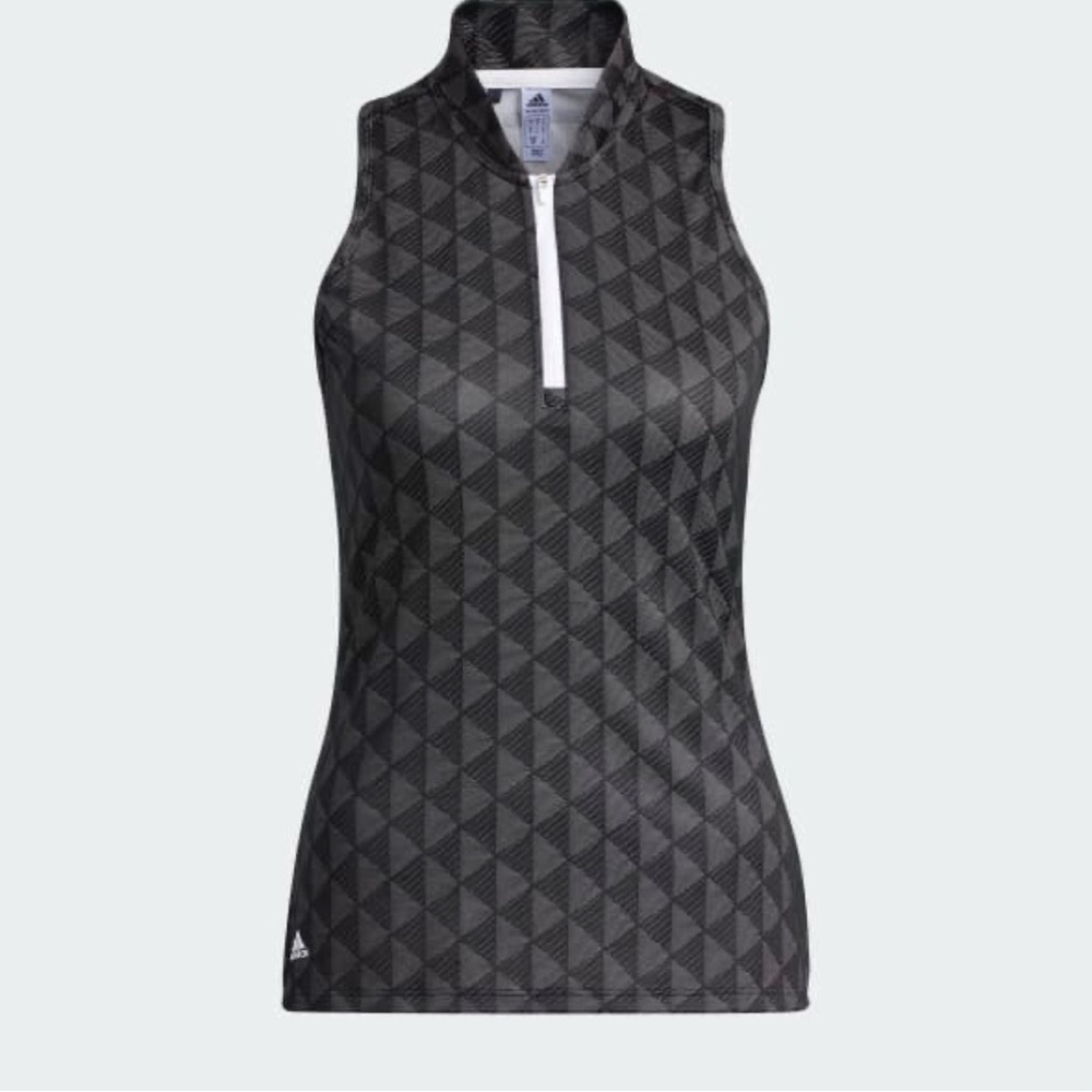 BNWT Adidas Primegreen‎ HEAT.RDY Racerback Sleeveless Polo Shirt - Black M